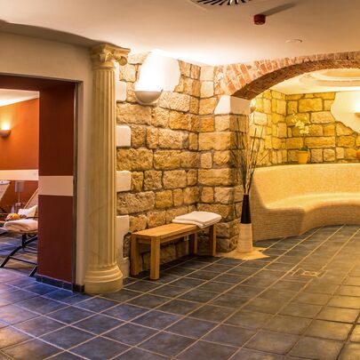 Entspannungsbereich im Wohlfühl-Vitallounge vom Parkhotel in Bad Schandau
