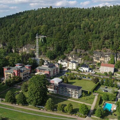 Luftaufnahmen vom Parkhotel Bad Schandau