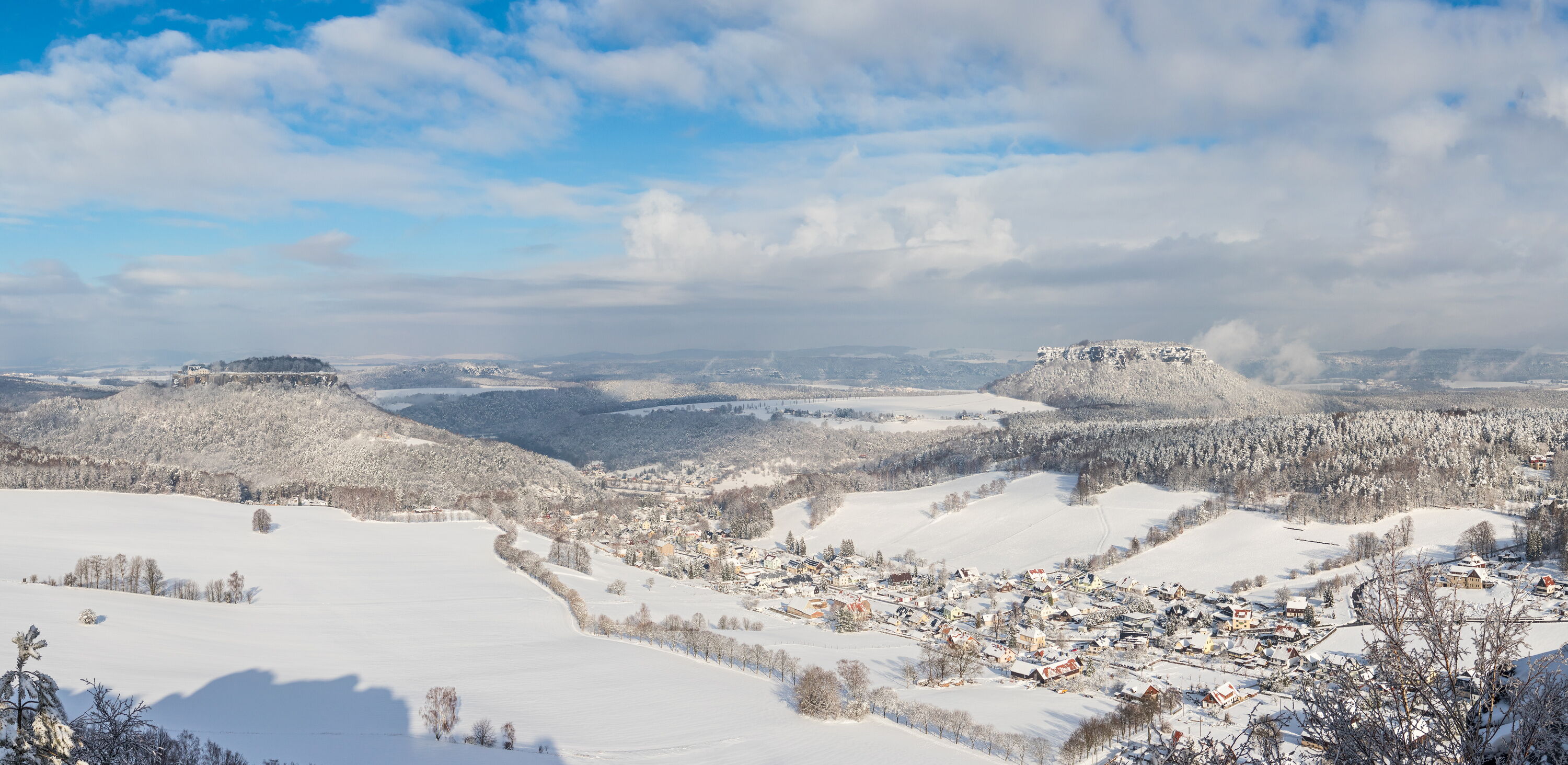 Sächsische Schweiz - Lilienstein und Königstein